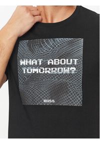 BOSS - Boss T-Shirt Temessage 50503552 Czarny Relaxed Fit. Kolor: czarny. Materiał: bawełna #5
