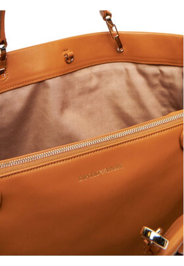 Emporio Armani Torebka EW000360 AF12762 U6164 Brązowy. Kolor: brązowy. Materiał: skórzane