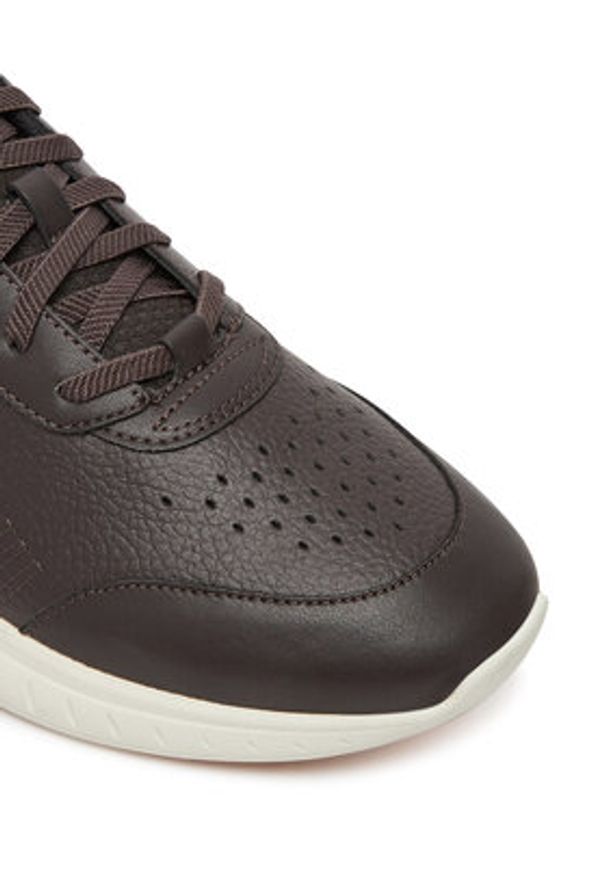 BOSS Sneakersy Titanis 50548718 Brązowy. Kolor: brązowy. Materiał: skóra