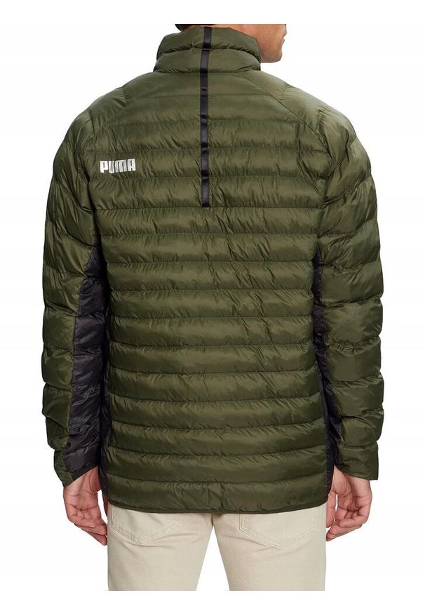 Męska kurtka pikowana Puma Packlite Primaloft zielona. Kolor: zielony. Technologia: Primaloft