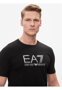 EA7 Emporio Armani T-Shirt 3DPT71 PJM9Z 1200 Czarny Regular Fit. Kolor: czarny. Materiał: bawełna #4