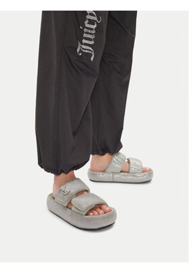 Juicy Couture Klapki WSS21515-02 Szary. Kolor: szary. Materiał: materiał
