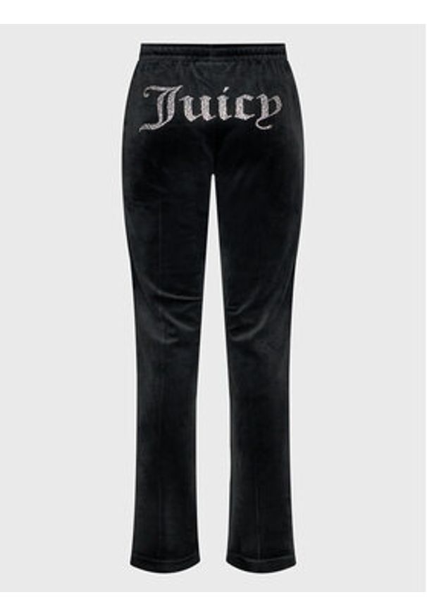 Juicy Couture Spodnie dresowe Tina JCAPW045 Czarny Regular Fit. Kolor: czarny. Materiał: syntetyk