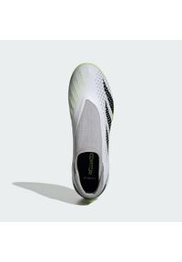 Adidas - Buty Predator Accuracy.3 Laceless TF. Kolor: żółty, biały, wielokolorowy, czarny. Materiał: materiał, tkanina, syntetyk. Sport: piłka nożna