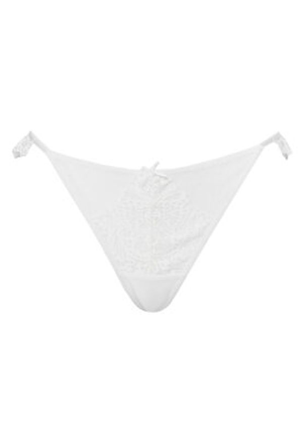 Hunkemöller Stringi Posie 302401 Biały. Kolor: biały. Materiał: syntetyk
