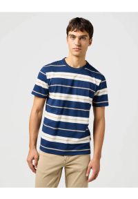 Wrangler - MESKA KOSZULKA WRANGLER STRIPE TEE BLACK IRIS 112362724 #1