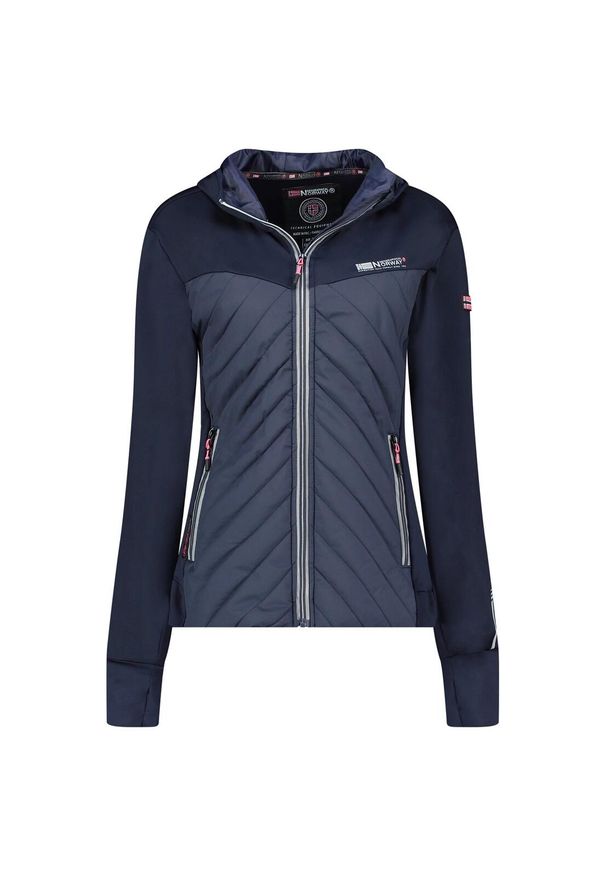Geographical Norway Softshell TRIANGLE NAVY / PINK DB LADY 024 (WY3257F/GN/Navy. Kolor: niebieski. Materiał: softshell. Sport: turystyka piesza