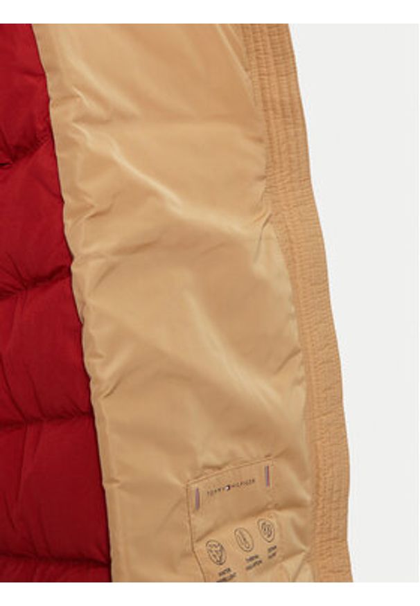 TOMMY HILFIGER - Tommy Hilfiger Bezrękawnik Heritage WW0WW43634 Beżowy Regular Fit. Kolor: beżowy. Materiał: syntetyk. Długość rękawa: bez rękawów