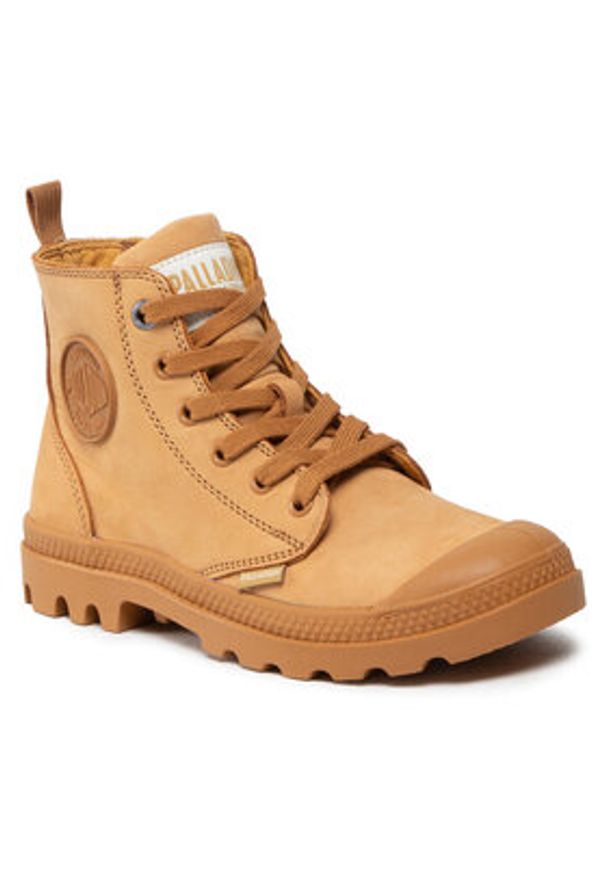 Palladium Trapery Pampa Hi Zip Nbk 96440-717-M Brązowy. Kolor: brązowy. Materiał: nubuk, skóra