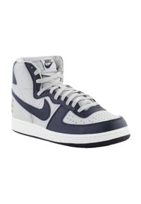 Nike - Męskie Skórzane Buty Sportowe Terminator. Kolor: czarny, biały, wielokolorowy. Materiał: skóra. Sezon: zima. Styl: sportowy
