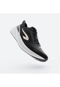 KIPRUN - Buty do biegania damskie Kiprun Cushion 500. Kolor: czarny, szary, różowy, wielokolorowy. Szerokość cholewki: normalna. Sport: bieganie