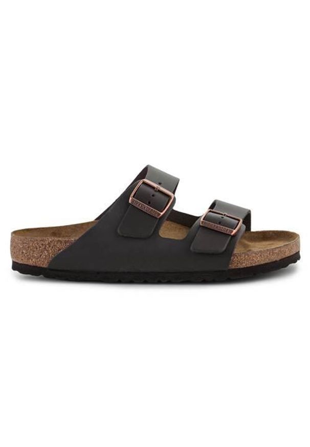 Klapki unisex Birkenstock Arizona. Zapięcie: bez zapięcia. Kolor: czarny. Materiał: skóra. Szerokość cholewki: normalna. Sport: turystyka piesza