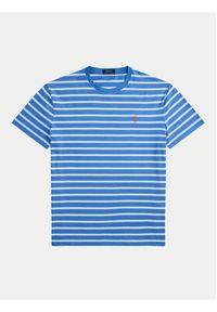 Polo Ralph Lauren T-Shirt 710938134006 Niebieski Slim Fit. Typ kołnierza: polo. Kolor: niebieski. Materiał: bawełna #5