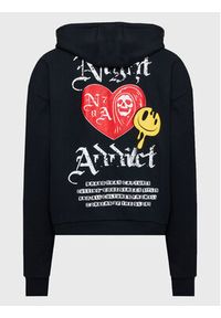 Night Addict Bluza MSS-NA516HEART Czarny Relaxed Fit. Kolor: czarny. Materiał: bawełna