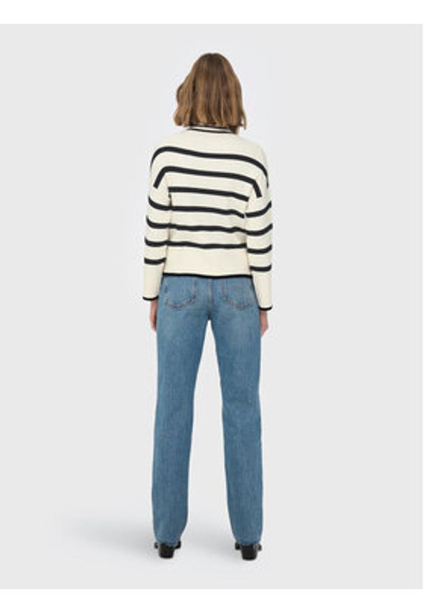 only - ONLY Sweter Fibi 15259096 Beżowy Regular Fit. Kolor: beżowy. Materiał: wiskoza