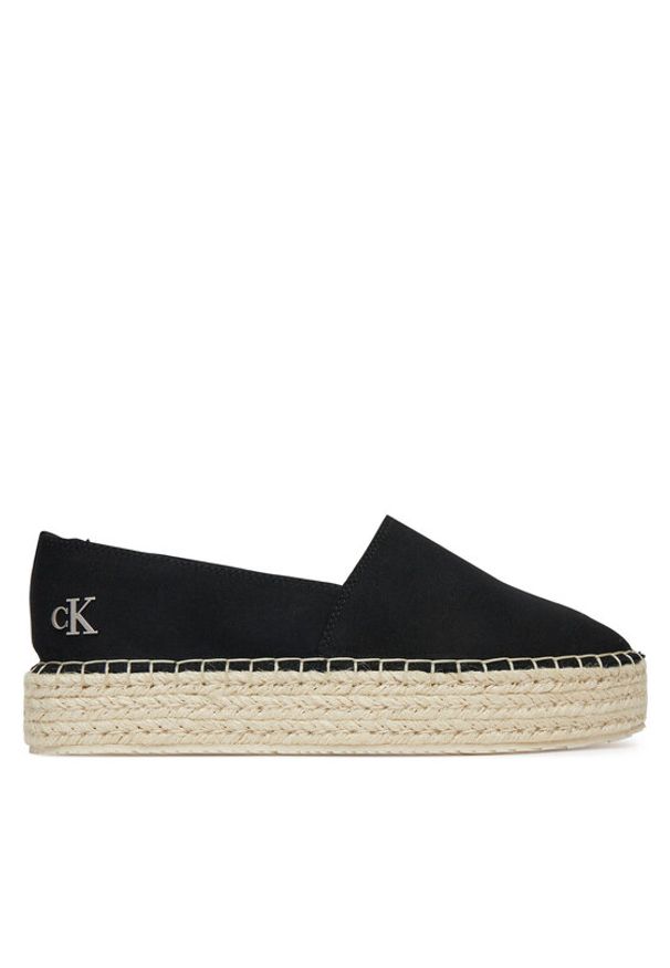 Calvin Klein Jeans Espadryle Flatform Esdparille Mg/Hdw YW0YW01737 Czarny. Kolor: czarny. Materiał: materiał