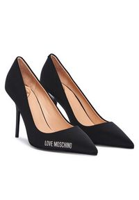 Love Moschino - LOVE MOSCHINO Szpilki JA10299G0NIM0000 Czarny. Kolor: czarny. Materiał: materiał. Obcas: na szpilce