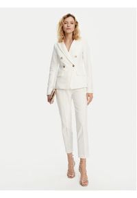 Morgan Chinosy 251-PKY.F Biały Slim Fit. Kolor: biały. Materiał: syntetyk, bawełna #4