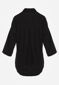 Renee - Czarna Nietoperzowa Koszula z Wiskozy z Podpinanymi Rękawami i Haftem Adreaneh. Okazja: na co dzień. Kolor: czarny. Materiał: wiskoza. Wzór: haft. Sezon: lato. Styl: boho, casual #4