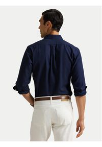 Polo Ralph Lauren Koszula 710960611001 Granatowy Custom Fit. Typ kołnierza: polo. Kolor: niebieski. Materiał: bawełna #5