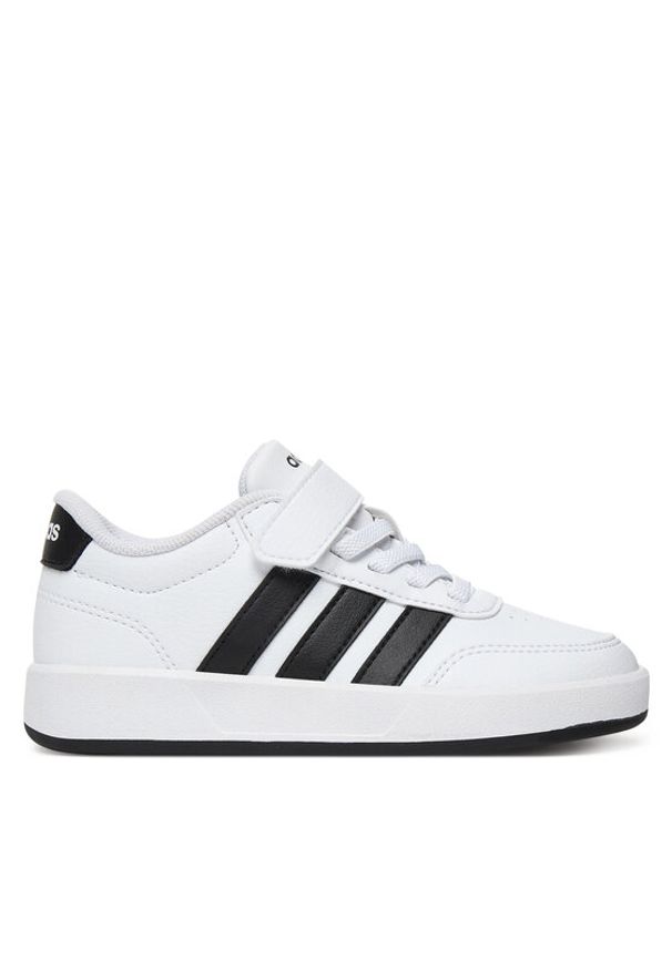 Adidas - adidas Sneakersy Breaknet 3.0 JS3688 Biały. Kolor: biały. Materiał: skóra