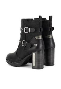 Mustang Botki 1336-512 Czarny. Kolor: czarny. Materiał: materiał #7
