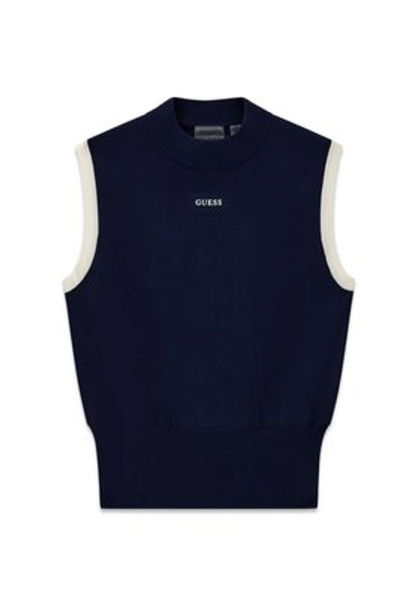 Guess Sweter 181078 Niebieski Classic Fit. Kolor: niebieski