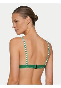 Calvin Klein Swimwear Góra od bikini LV00Q61208 Zielony. Kolor: zielony. Materiał: syntetyk #2