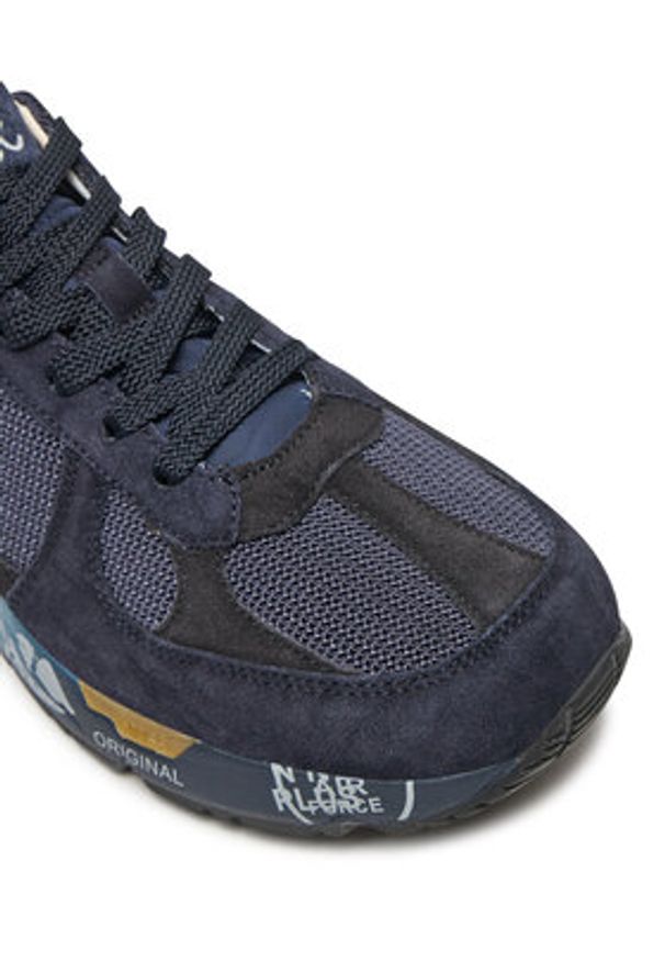 Premiata Sneakersy Mase 6887 Granatowy. Kolor: niebieski. Materiał: zamsz, skóra