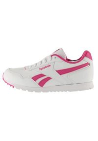 Buty do chodzenia dla dzieci Reebok Royal Glide. Zapięcie: sznurówki. Kolor: biały. Materiał: guma, materiał, syntetyk. Szerokość cholewki: normalna. Model: Reebok Royal. Sport: turystyka piesza