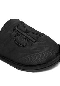 Calvin Klein Jeans Kapcie Slipper Satin Moire YW0YW02053 Czarny. Kolor: czarny. Materiał: materiał #3
