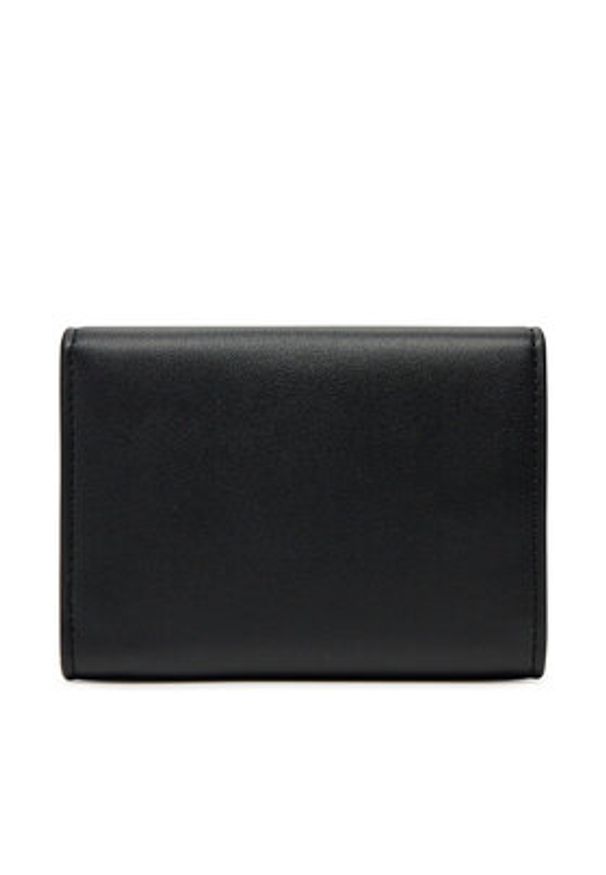 Calvin Klein Jeans Mały Portfel Damski LV04K1078G Czarny. Kolor: czarny. Materiał: skóra