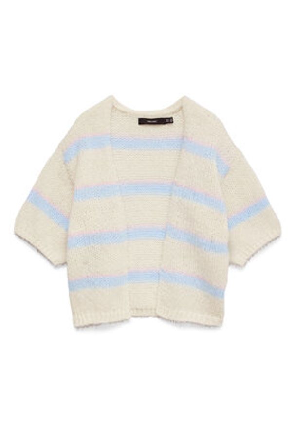 Vero Moda Kardigan Maybe 10348316 Beżowy Regular Fit. Kolor: beżowy. Materiał: syntetyk