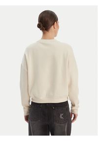 only - ONLY Bluza 15254183 Beżowy Loose Fit. Kolor: beżowy. Materiał: bawełna #4