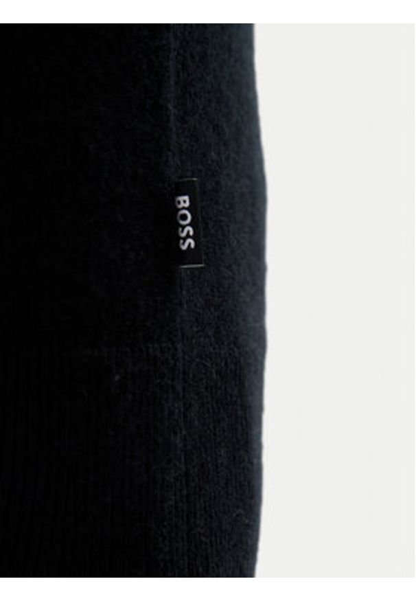 BOSS Sweter H-Hemarlo 50549984 Czarny Regular Fit. Kolor: czarny. Materiał: wełna