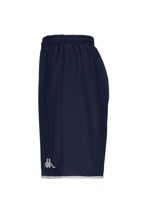 Szorty Kappa Dumpo. Kolor: wielokolorowy, niebieski, biały. Materiał: poliester. Długość: krótkie. Sezon: lato. Sport: fitness