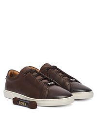 BOSS Sneakersy Gary 50566821 Brązowy. Kolor: brązowy. Materiał: skóra #6