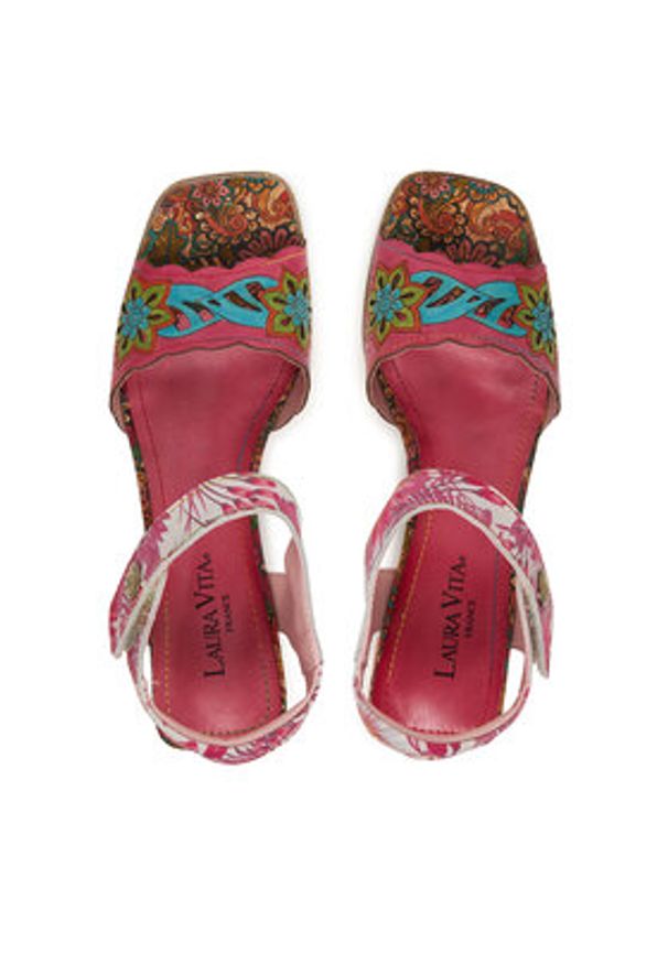 Laura Vita Sandały Jacqueso 20 Różowy. Kolor: różowy. Materiał: skóra