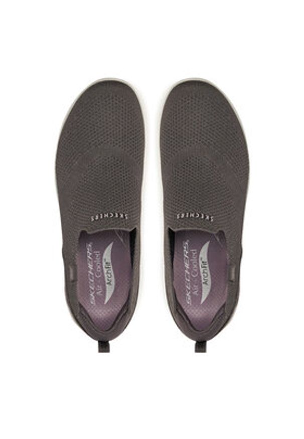 skechers - Skechers Sneakersy Arch Fit Refine - Iris 104545/CHAR Szary. Kolor: szary. Materiał: materiał