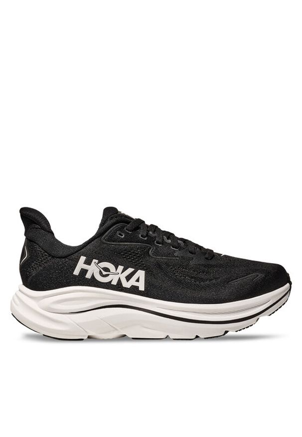 HOKA - Hoka Buty do biegania Clifton 10 Wide Czarny. Kolor: czarny. Materiał: materiał