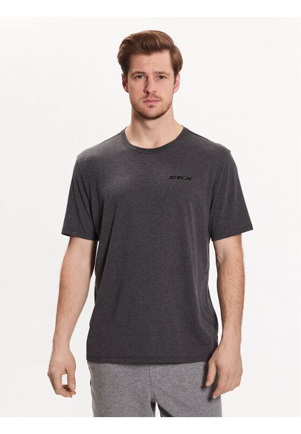 skechers - Skechers T-Shirt Godri Premium M1TS274 Szary Regular Fit. Kolor: szary. Materiał: syntetyk