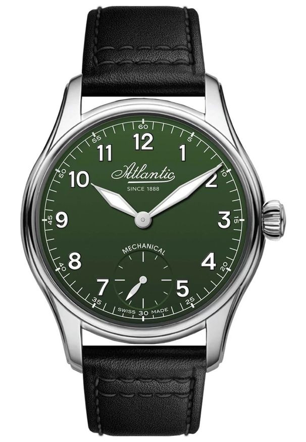 Atlantic - Zegarek Męski ATLANTIC Mechanical Manufacture Worldmaster 52952.41.73. Rodzaj zegarka: analogowe. Materiał: skóra. Styl: elegancki