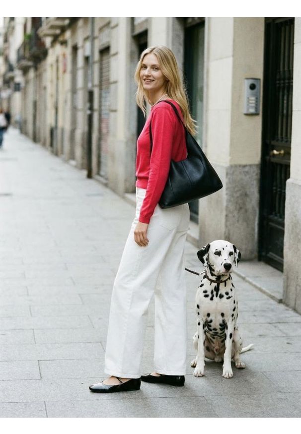 Sinsay - Sweter z domieszką wiskozy - różowy. Kolor: różowy. Materiał: wiskoza