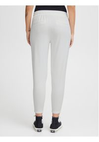 ICHI Spodnie materiałowe 20104757 Biały Slim Fit. Kolor: biały. Materiał: syntetyk #6