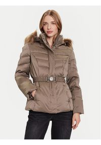 Guess Kurtka puchowa W5BL31 W2802 Beżowy Regular Fit. Kolor: beżowy. Materiał: syntetyk