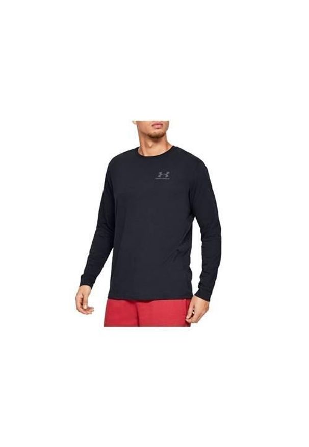 Koszulka sportowa męska Under Armour Sportstyle Left Chest LS. Kolor: czarny, wielokolorowy. Długość rękawa: długi rękaw. Długość: długie