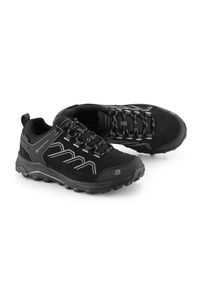 ALPINE PRO - Buty niskie turystyczne unisex Alpine Pro Gimie. Kolor: czarny. Materiał: skóra. Szerokość cholewki: normalna. Sport: turystyka piesza