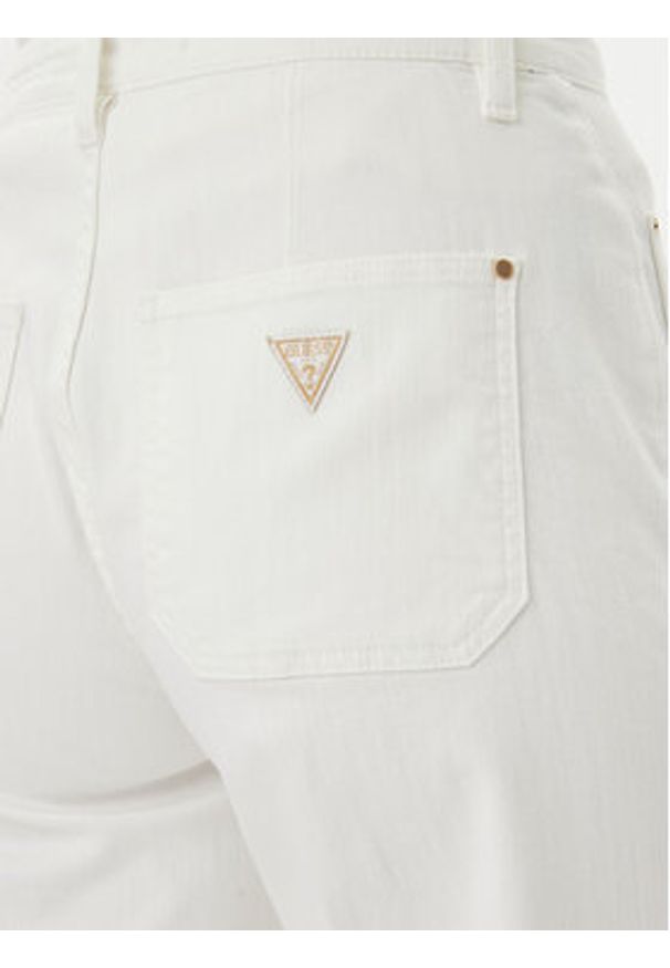 Guess Jeansy W5GA2J D5N71 Biały Wide Leg. Kolor: biały