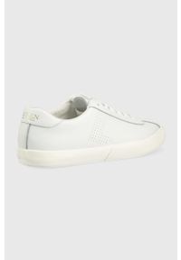 Lauren Ralph Lauren sneakersy skórzane JANELE 802852186003.100 kolor biały. Nosek buta: okrągły. Zapięcie: sznurówki. Kolor: biały. Materiał: skóra. Obcas: na obcasie. Wysokość obcasa: niski #2