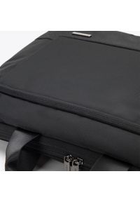 Wittchen - Męska torba na laptopa 15,6” z połyskującą wstawką czarna. Kolor: czarny. Materiał: poliester #4